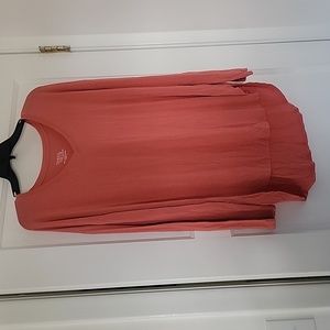 Large pink long sleeve shirt